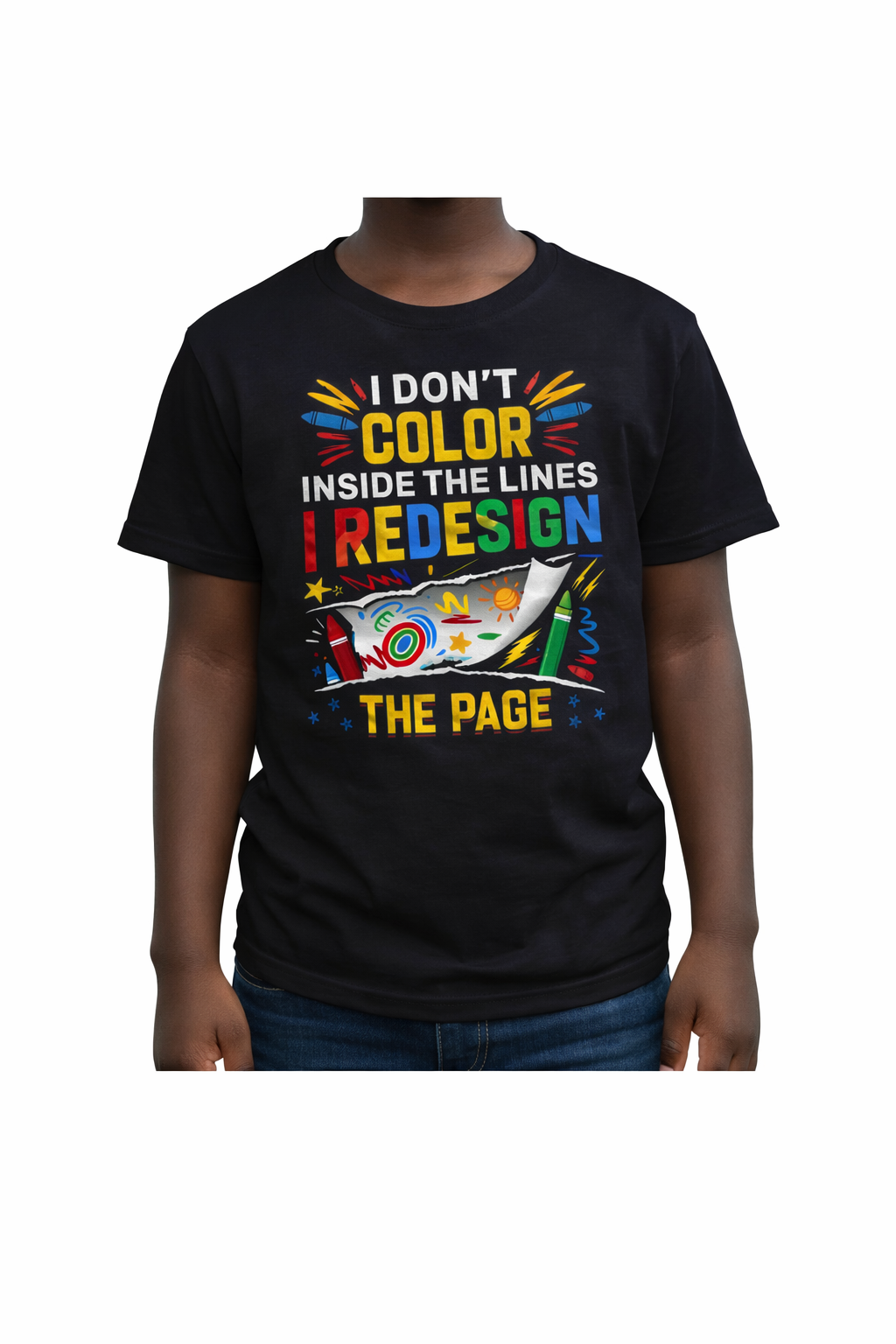 "Color" Neurodivergent Humor Graphic Tee - Youth