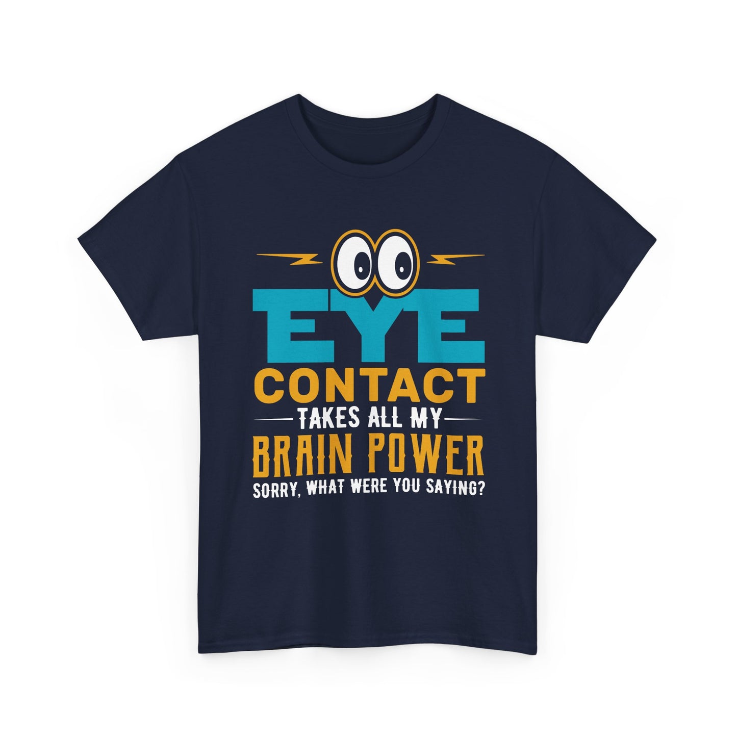 "Eye Contact" Neurodivergent Humor Graphic Tee - Youth