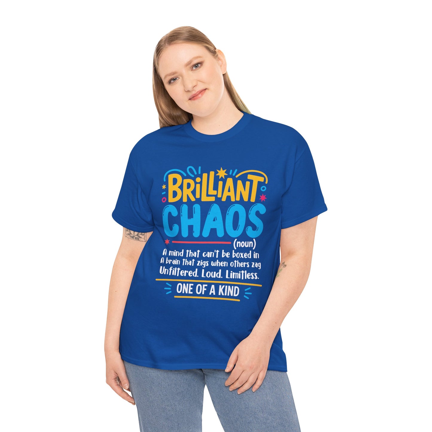 "Brilliant Chaos Signature" Neurodivergent Graphic Tee - Adult